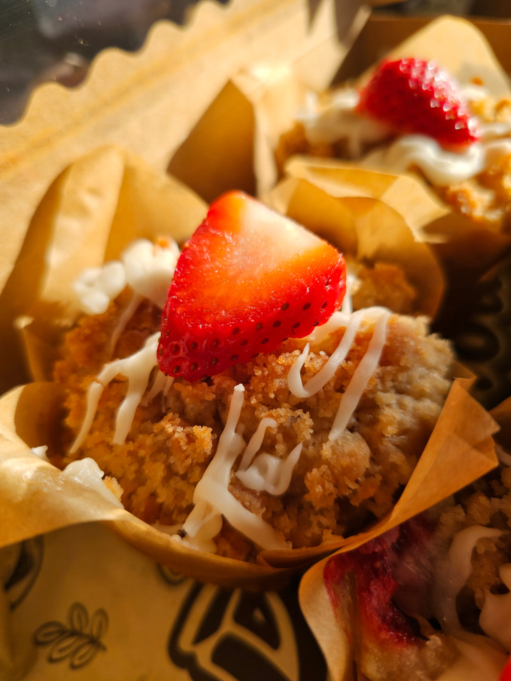 Strawberry Cheesecake Crumble Muffin- Single