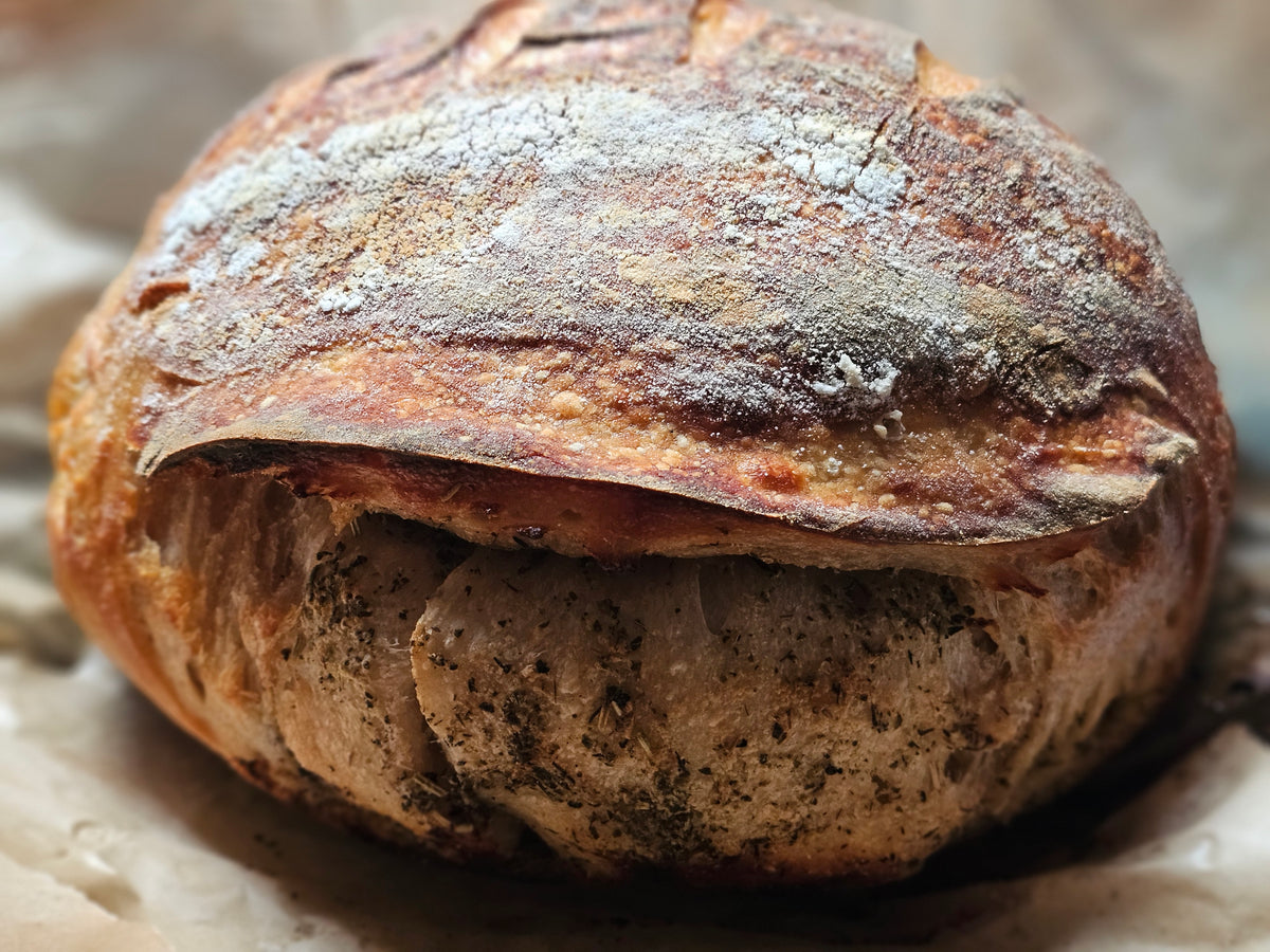 Garlic Butter and Italian Herb Sourdough